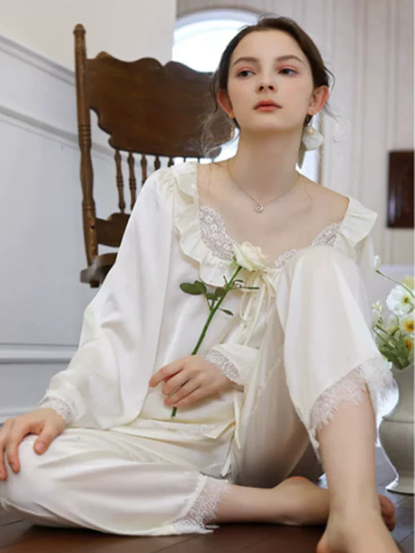 Elegant Rose Satin Dream Pajama