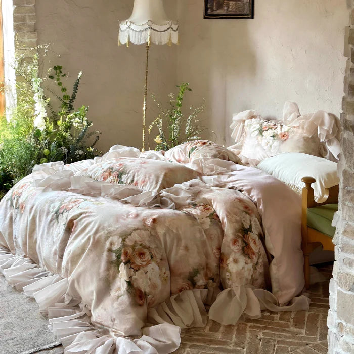Romantic Vintage Floral Bedding Set