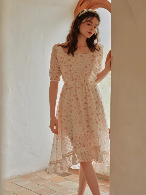 Sweetheart Whispers Chiffon Dress