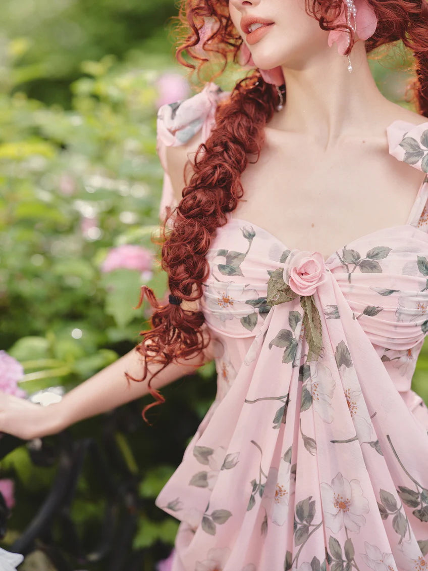 Rose Garden Muse Floral Maxi Dress