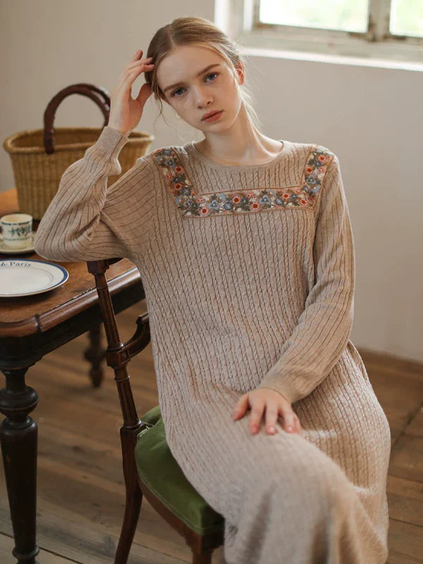 Enchanted Winter Blossom Dress