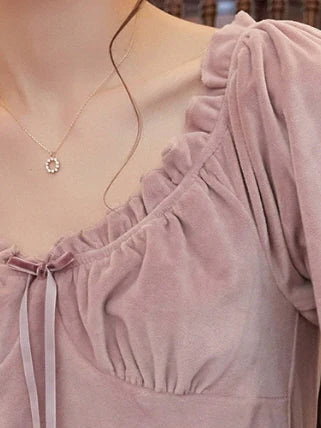 Velvet Lavender Elegance Nightgown