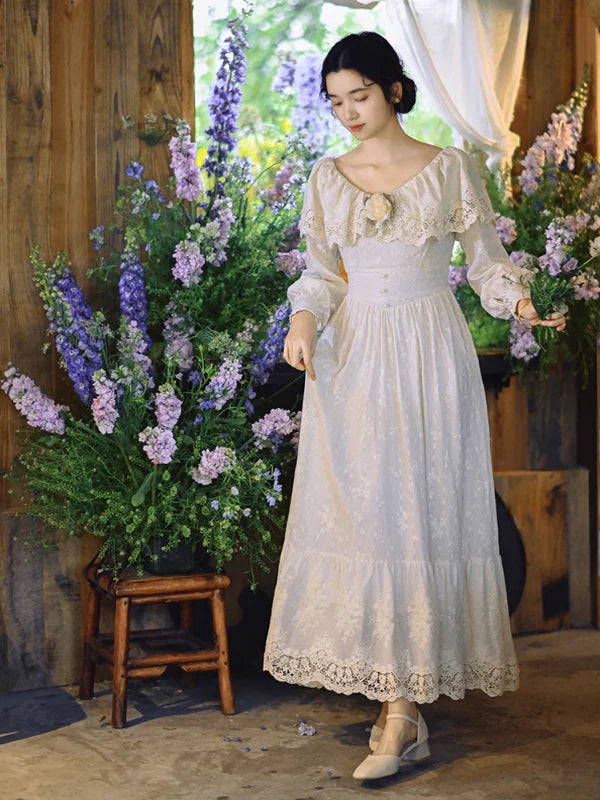 Ivory Garden Elegance Dress