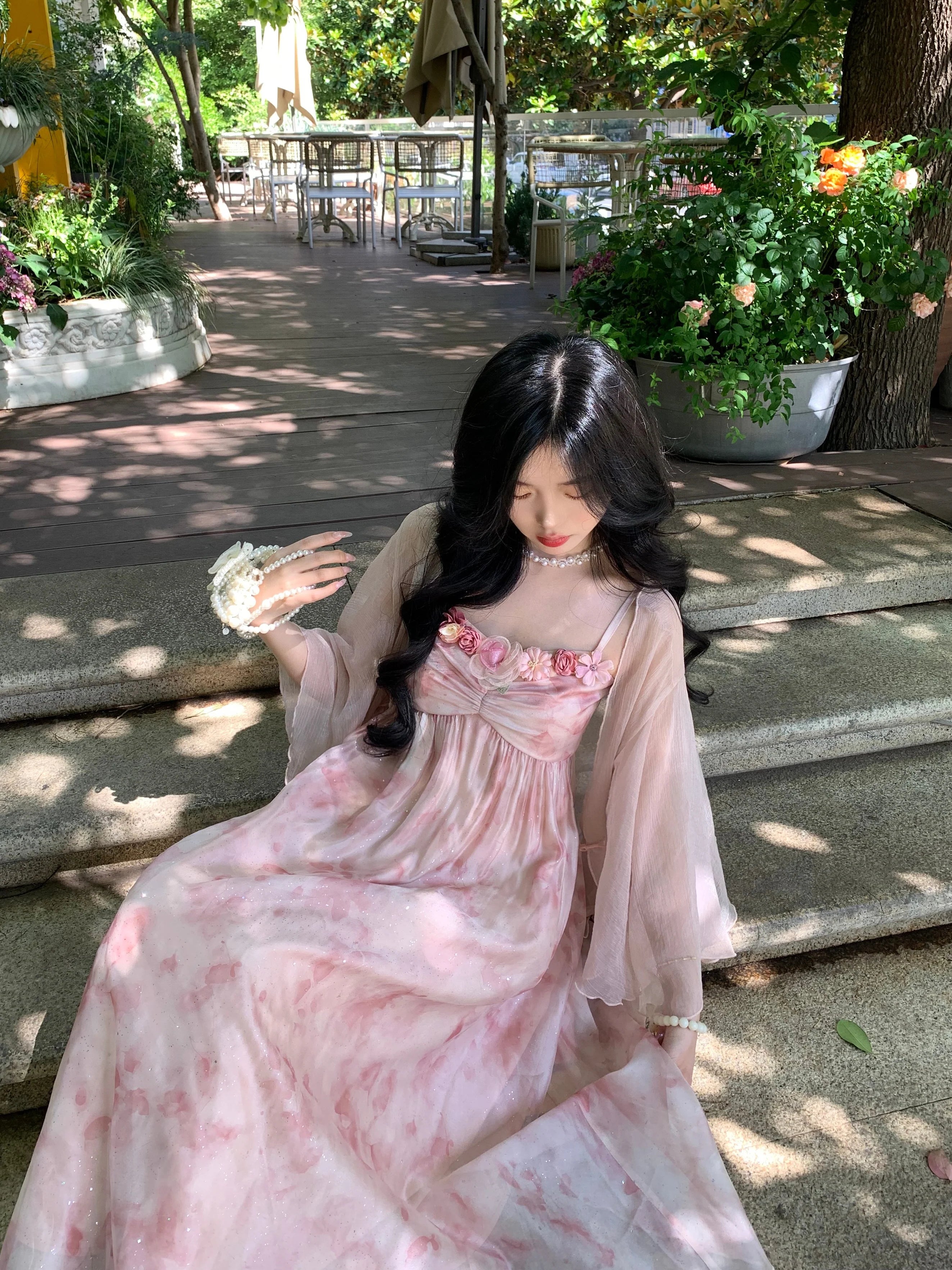 Enchanted Garden Fairy Pink Dress