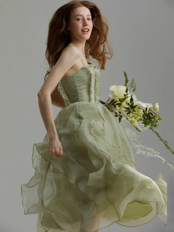 Forest Fairy Light Green Dress