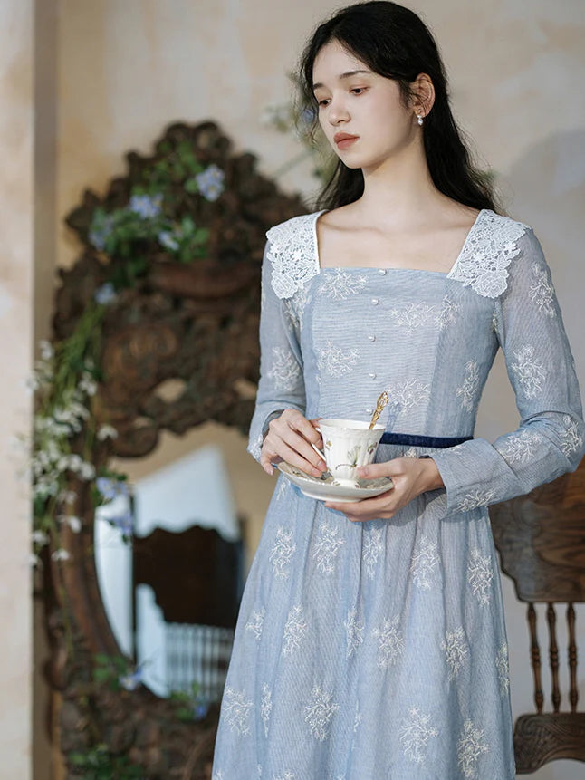 Blue Belle Vintage Lace Dress