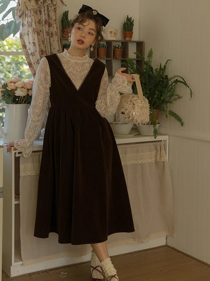 Velvet Elegance Sleeveless Dress