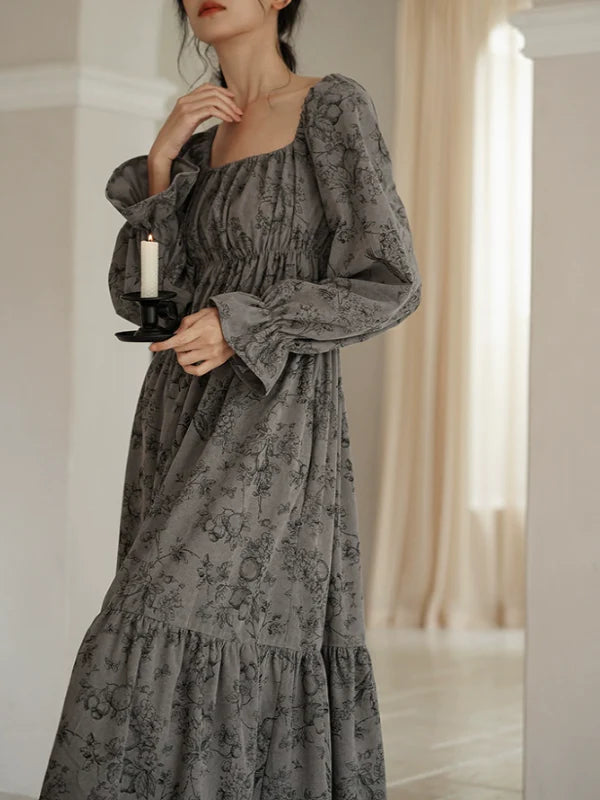 Autumn Whisper Corduroy Dress