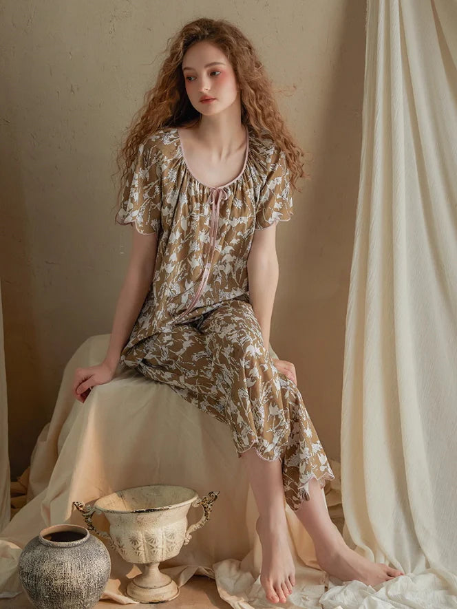 Botanical Whisper Floral Pajama Set