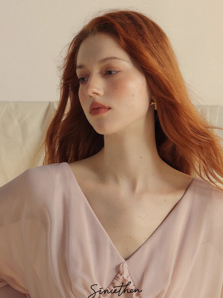 Ethereal Fairy Light Pink Dress