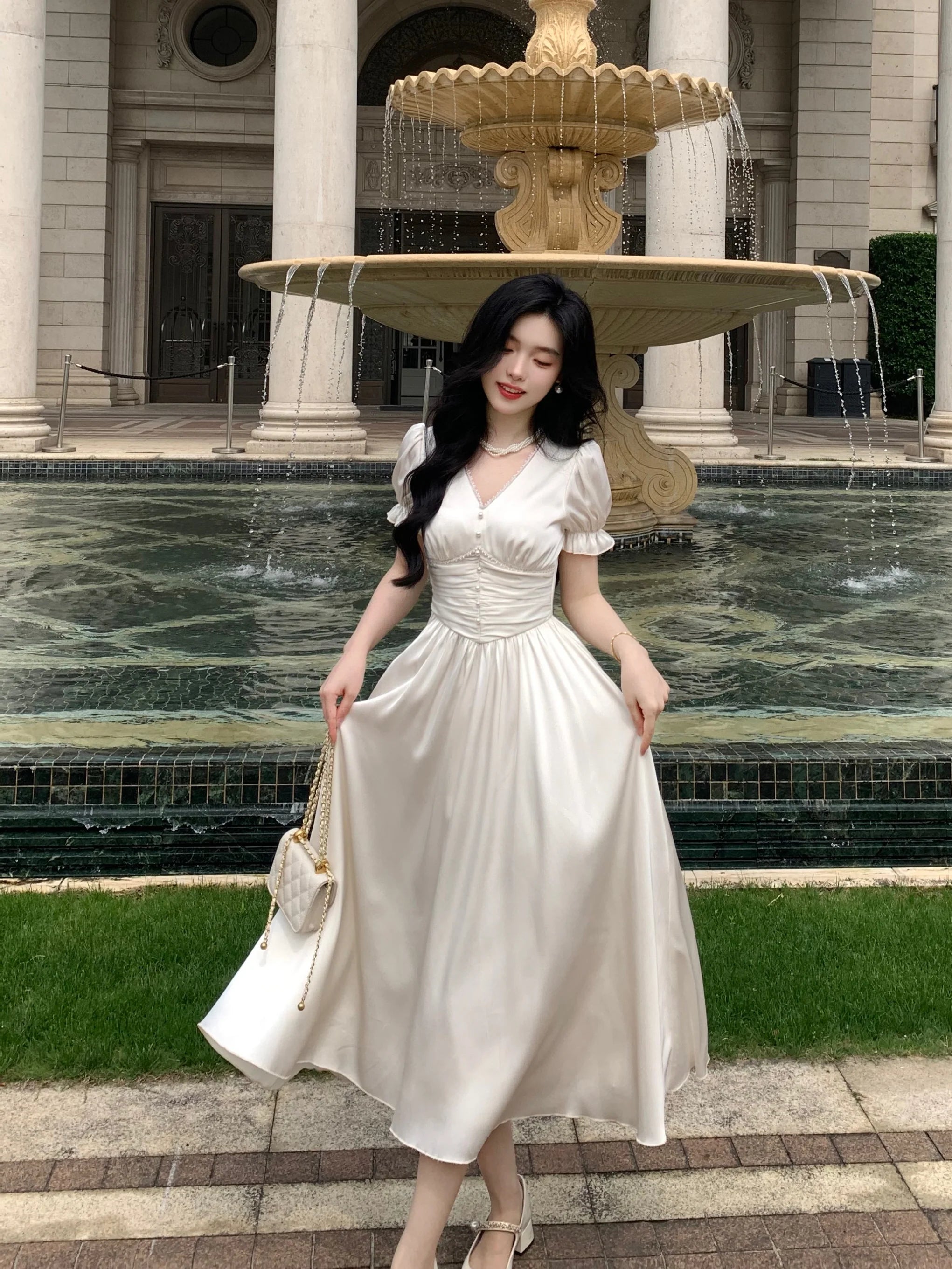 Elegance Enchanted Princess Satin Dress