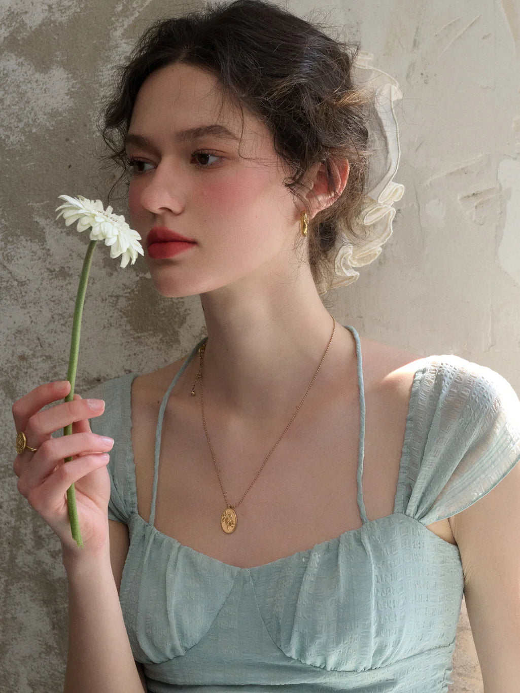 Chloe's Mint Blossom Summer Dress