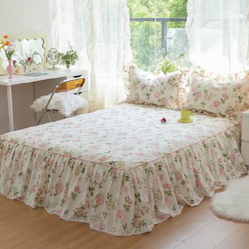Pink Floral Pattern Forest Princess Bedding Set