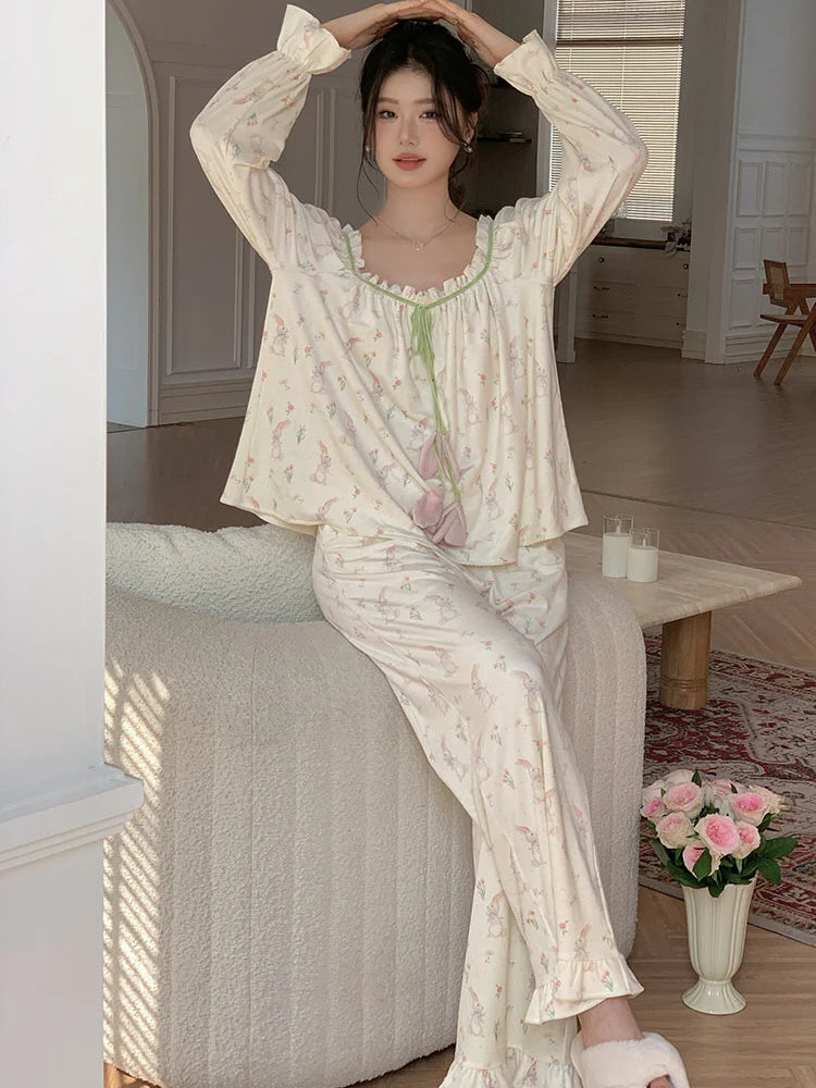Velvet Bunny Dream Pajama Set