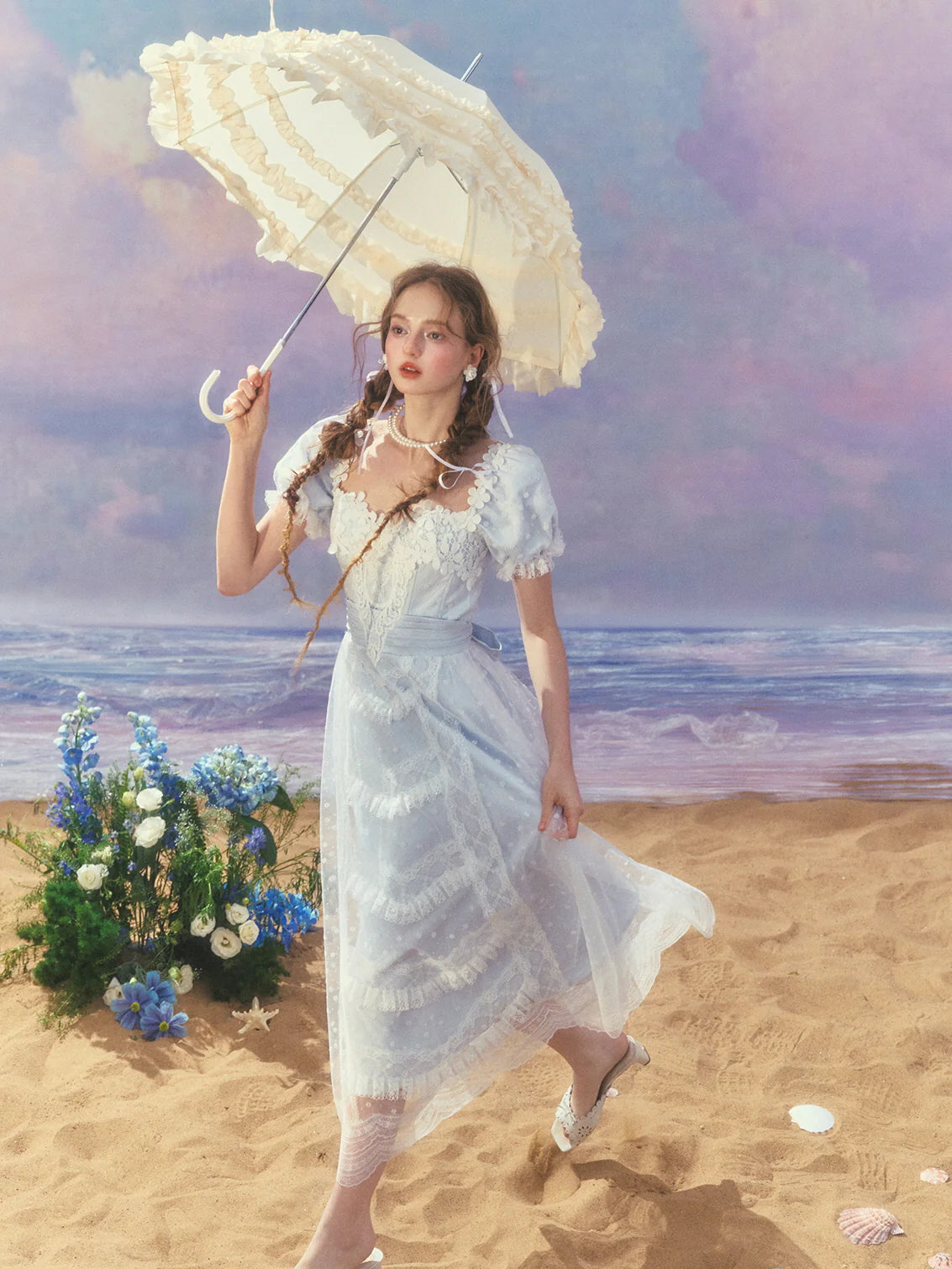 Ethereal Princess Vintage Lace Dream Dress