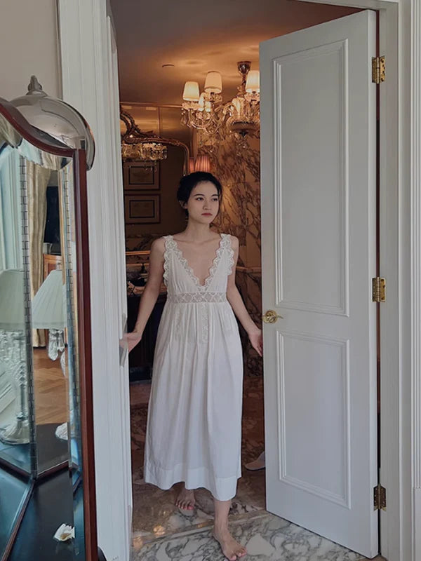 Antique Elegance Cotton Nightgown