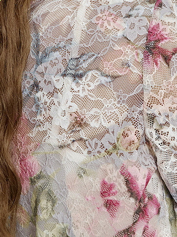 Ethereal Bloom Sheer Lace Top
