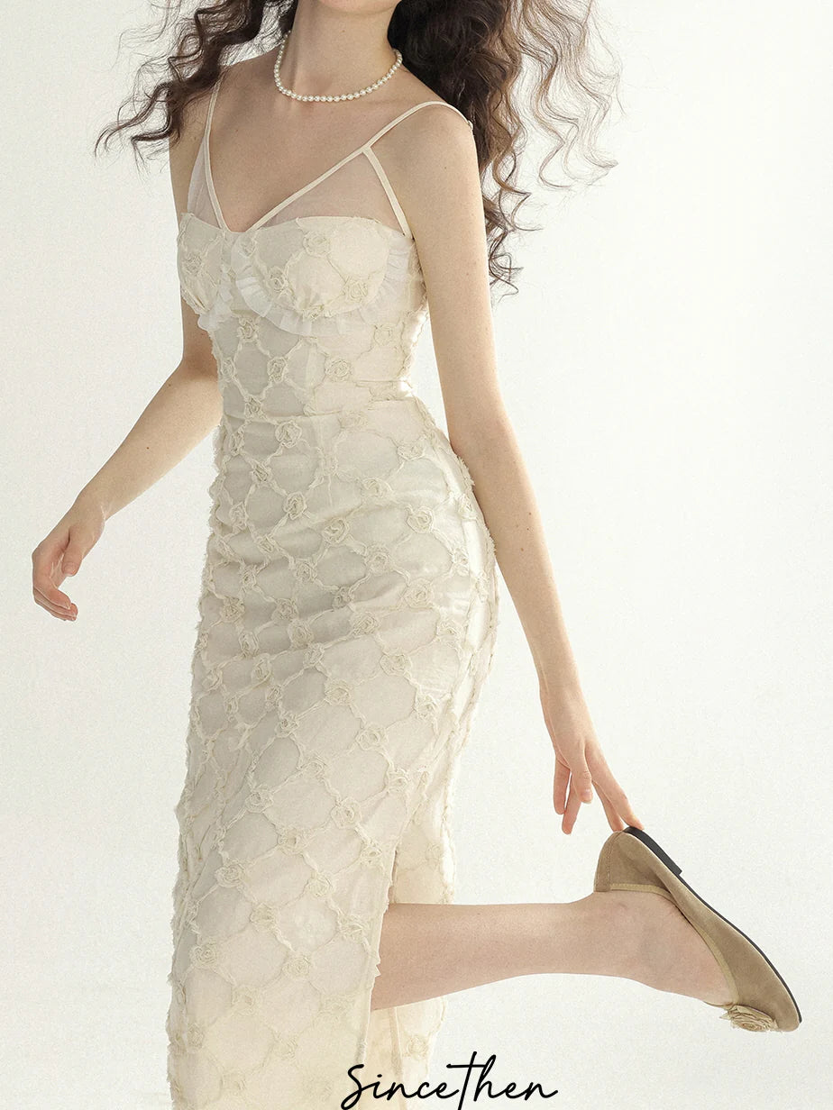 Ethereal Floral Lace Fairy Dress