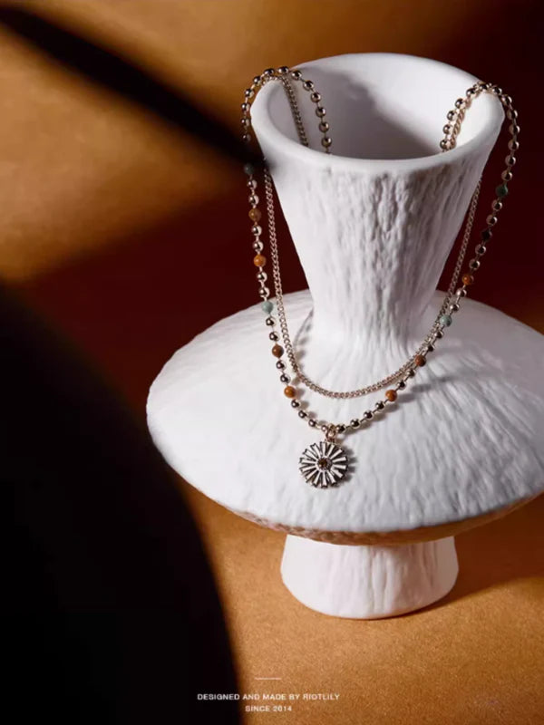 Daisy Blossom Beads Necklace