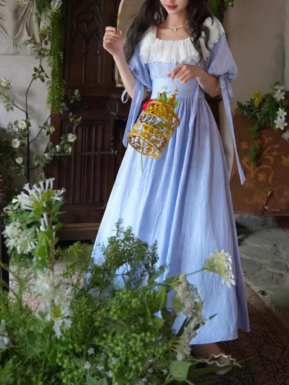 Dreamy Vintage Balloon Sleeve Dress