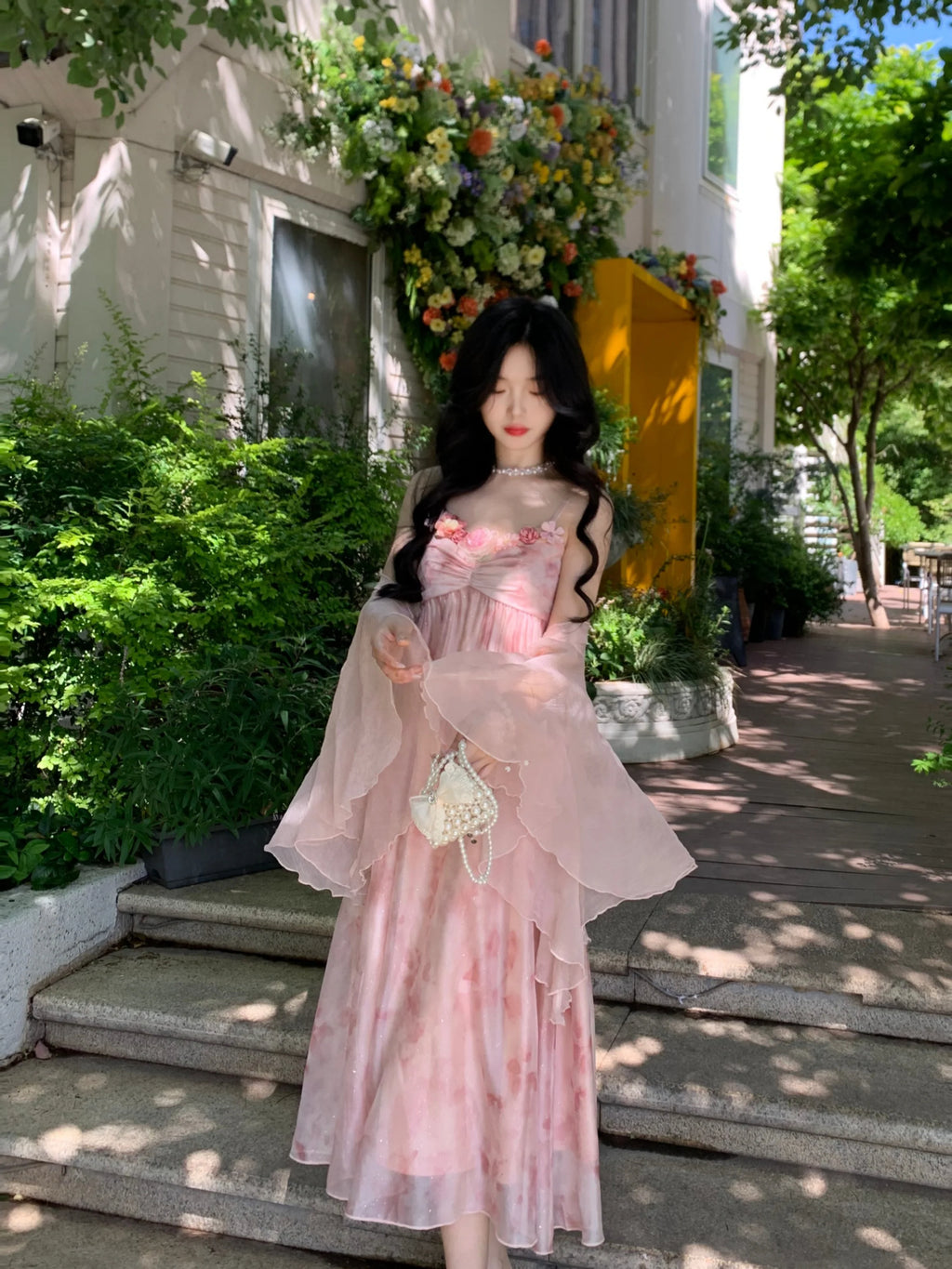 Enchanted Garden Fairy Pink Dress