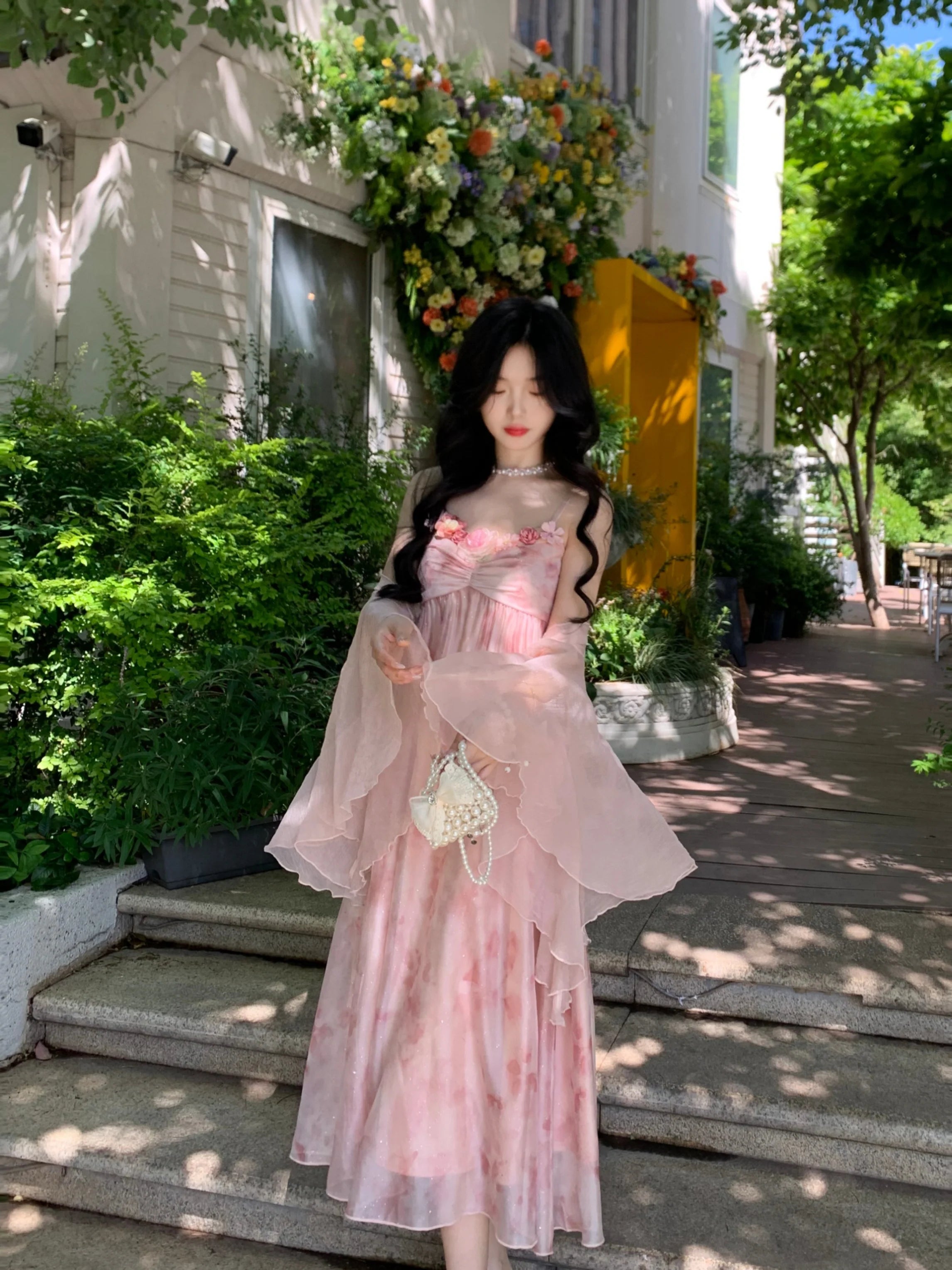 Enchanted Garden Fairy Pink Dress