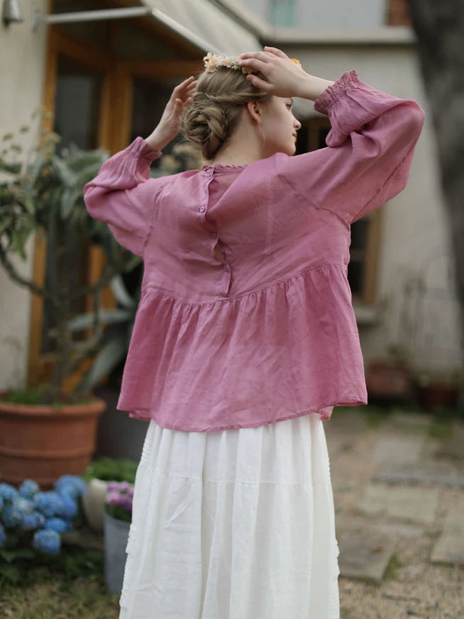 Wildflower Garden Embroidered Blouse