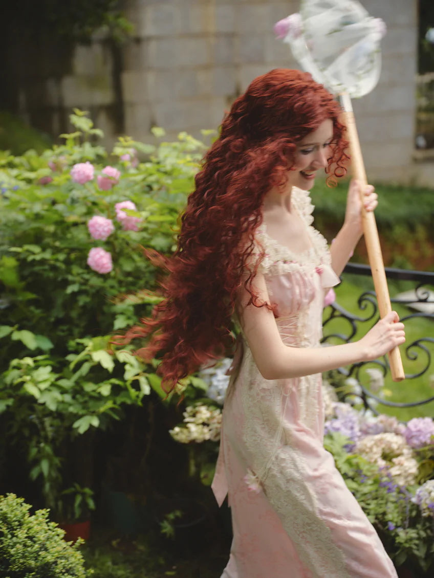 Enchanted Rose Garden Lace-Up Dress