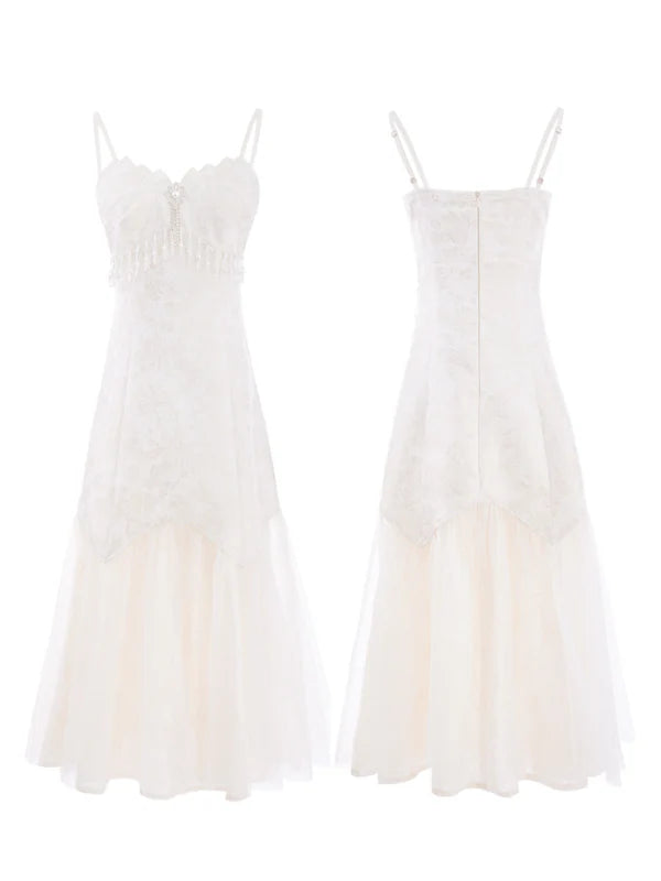 Ethereal Gold Jacquard Fairy Gown