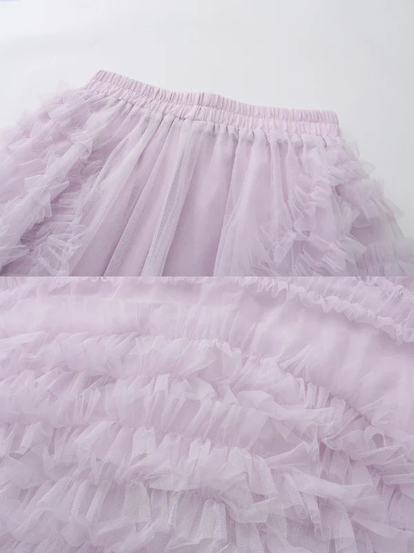 Whimsical Cloud Ruffle Skirt