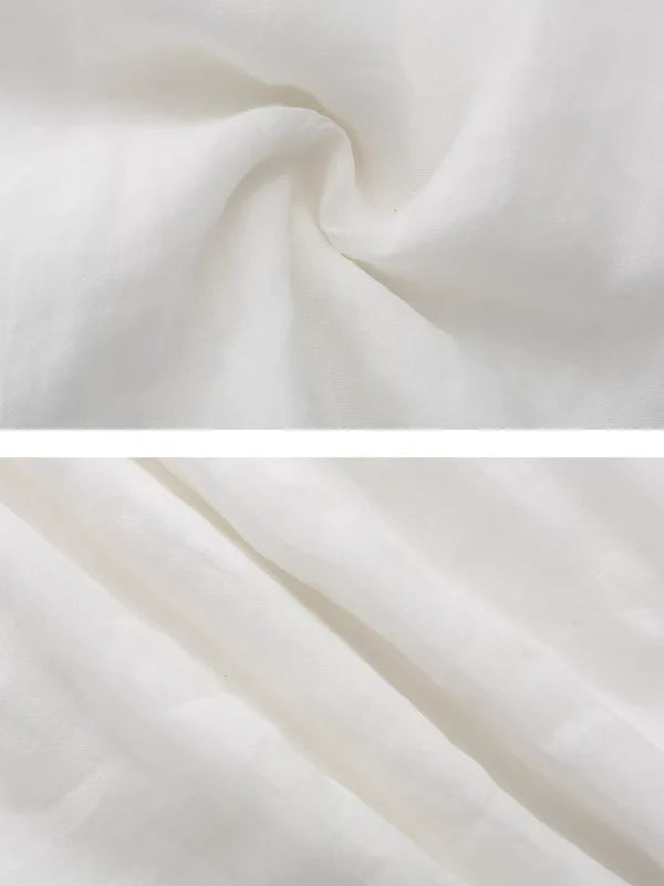 Pure White Lace Flare Skirt