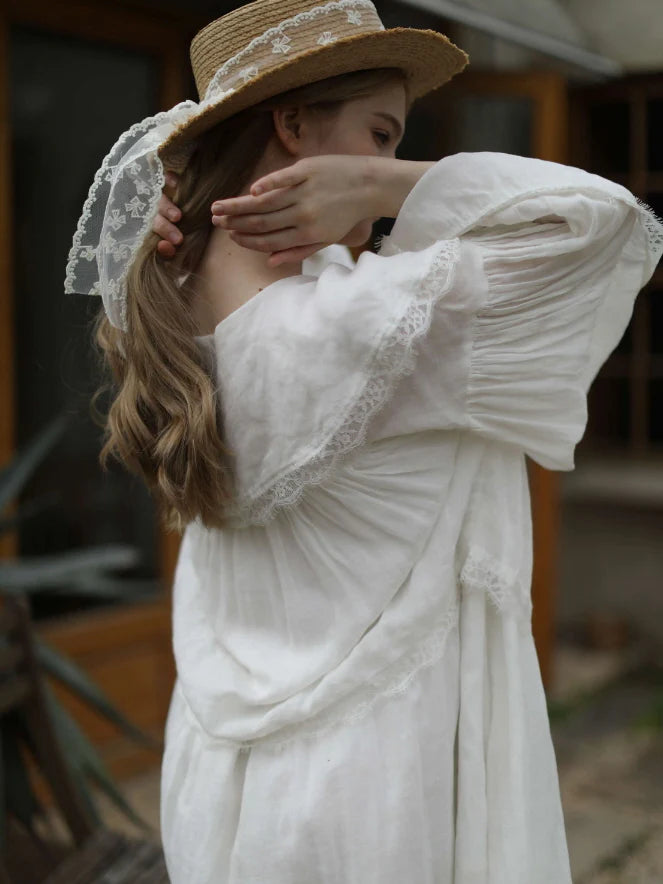 Linen Cloudlight Cottage Dress