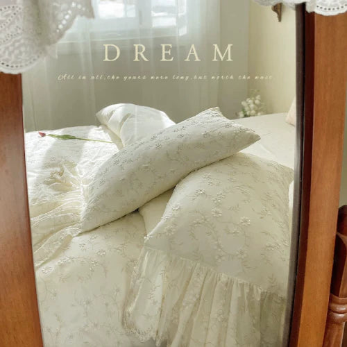 Floral Embroidery Haven Bedding Set