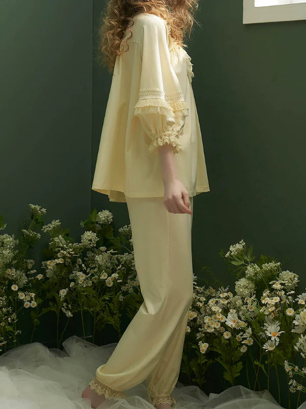 Sunny Lace Frills Pajamas