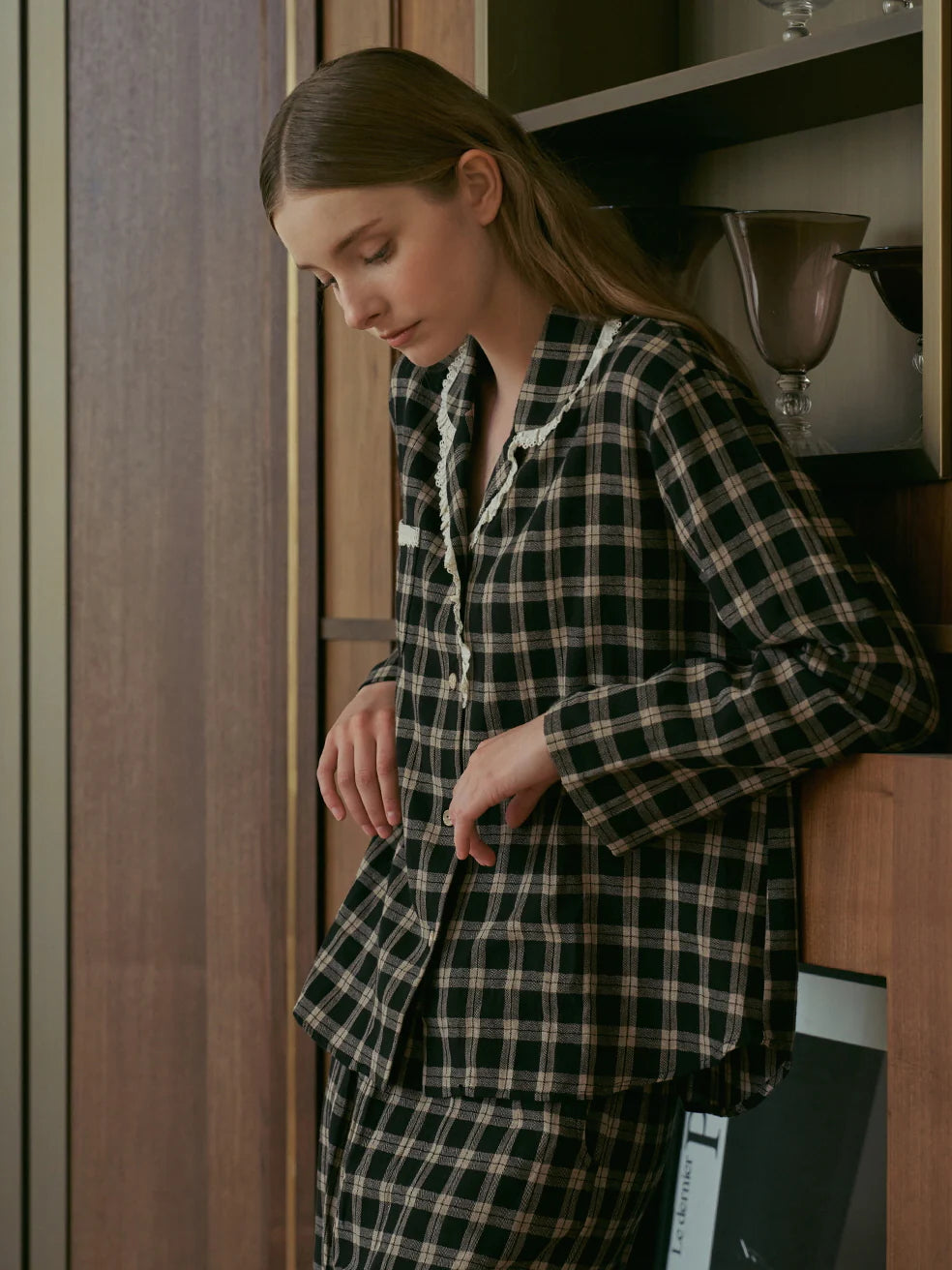 Midnight Library Ruffle Pajama Set