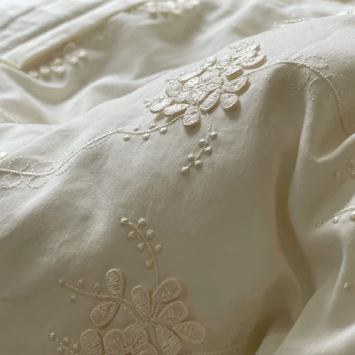 Ivory Blossom Cottagecore Bedding Set