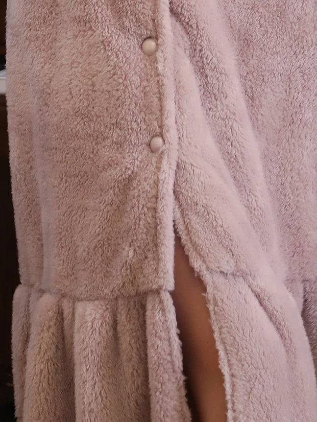 Lavender Ruffled Collar Dream Robe