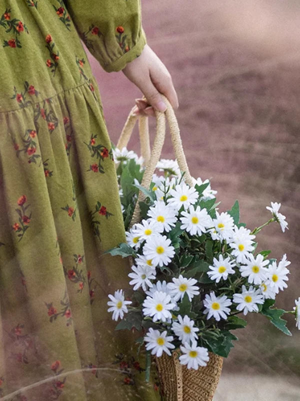 Green Harmony Floral Dress