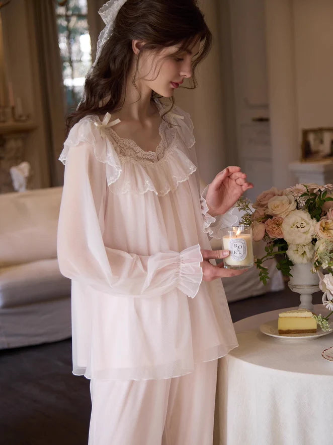 Dreamy Ruffle Lace Fairy Pajama Set
