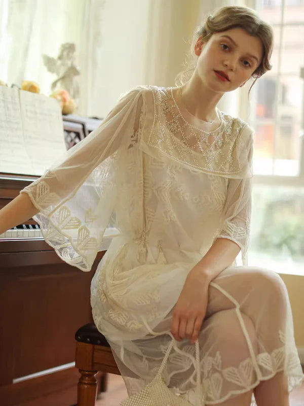 Whimsical Breeze Vintage Midi Dress