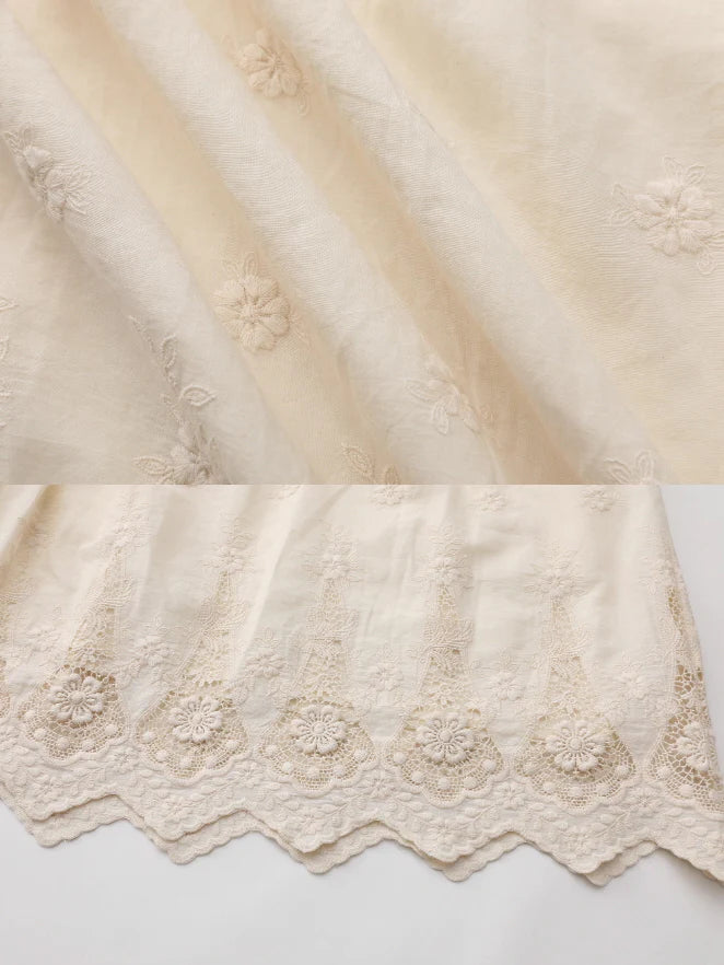 Lace Garden Cotton Petticoat Skirt