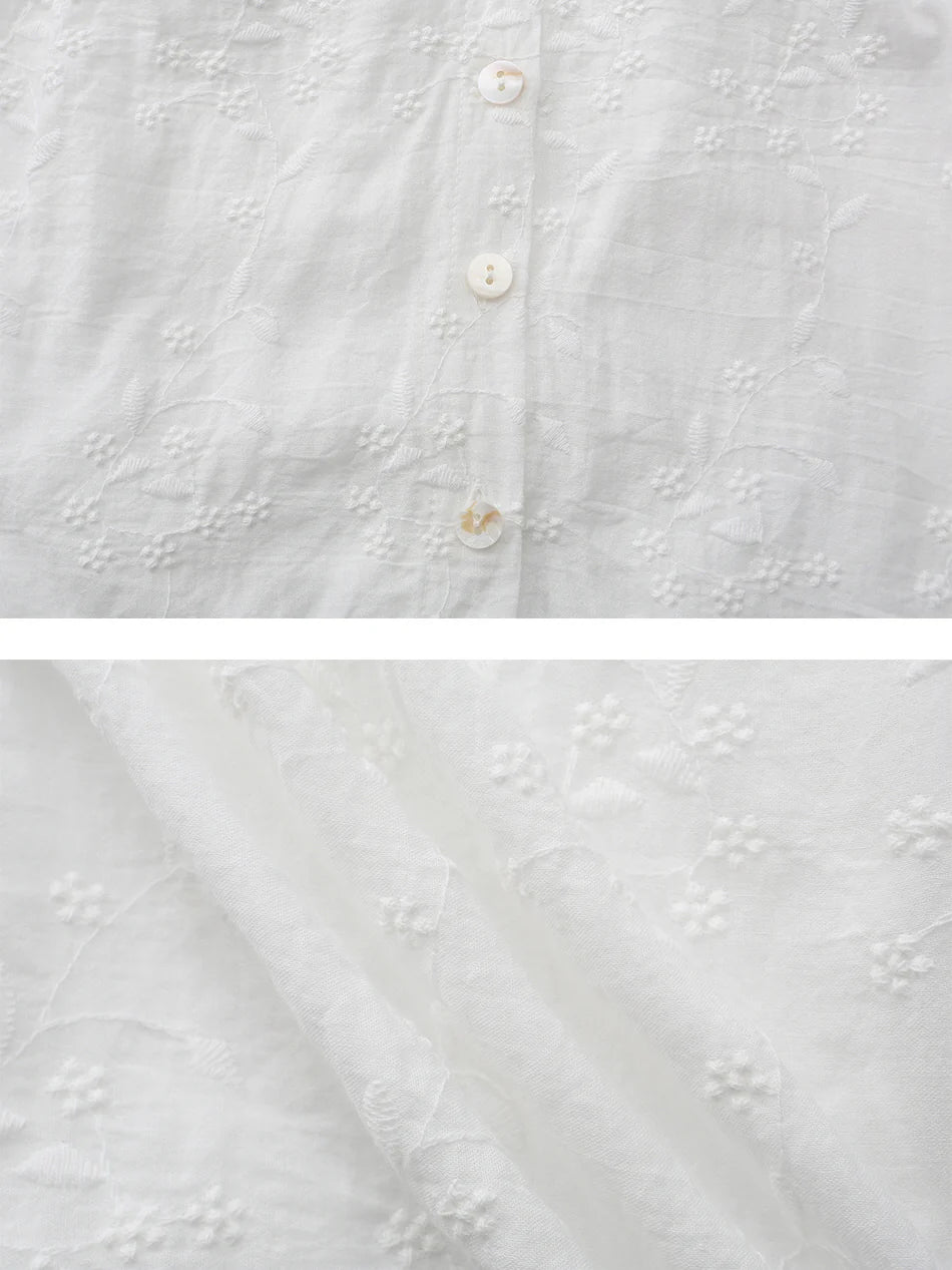 Ella's Retro Floral Elegance Blouse