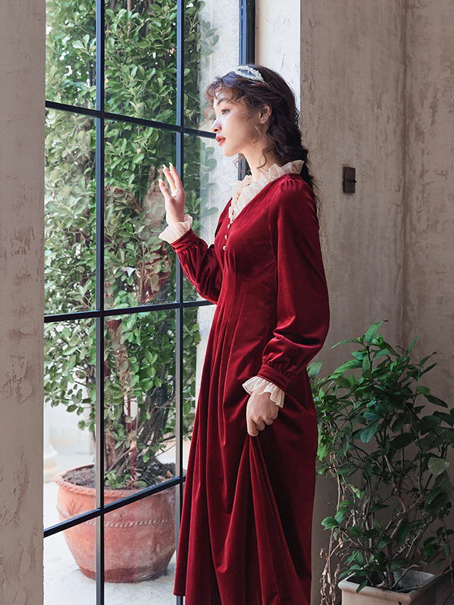 Scarlet Red Velvet Dream Dress