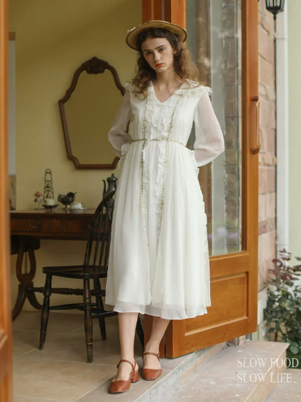 Fairy's Gold Embroidery Dress