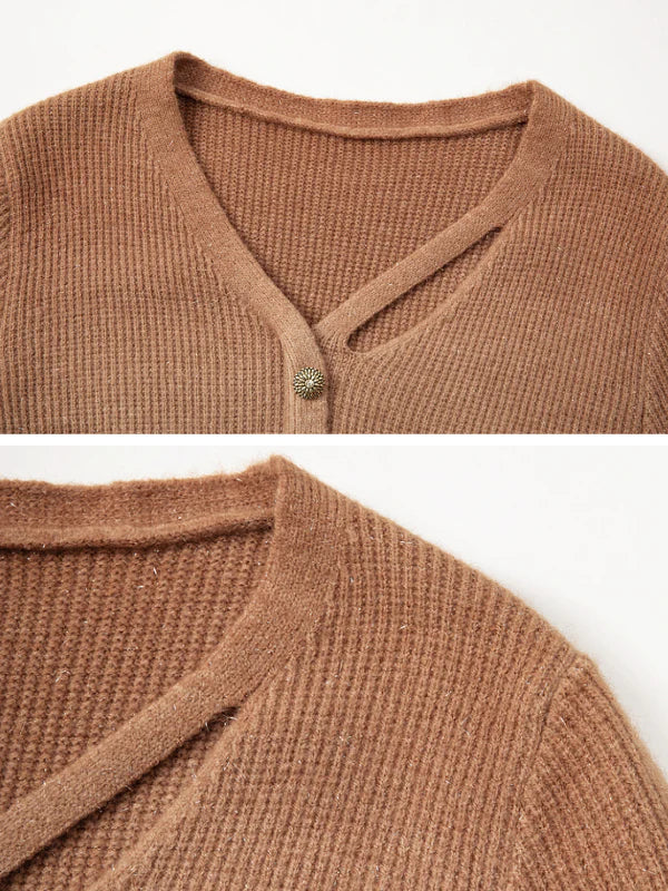Fairycore Gradient Brown Cardigan