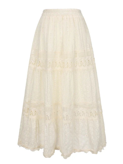Countryside Bloom Embroidered Skirt