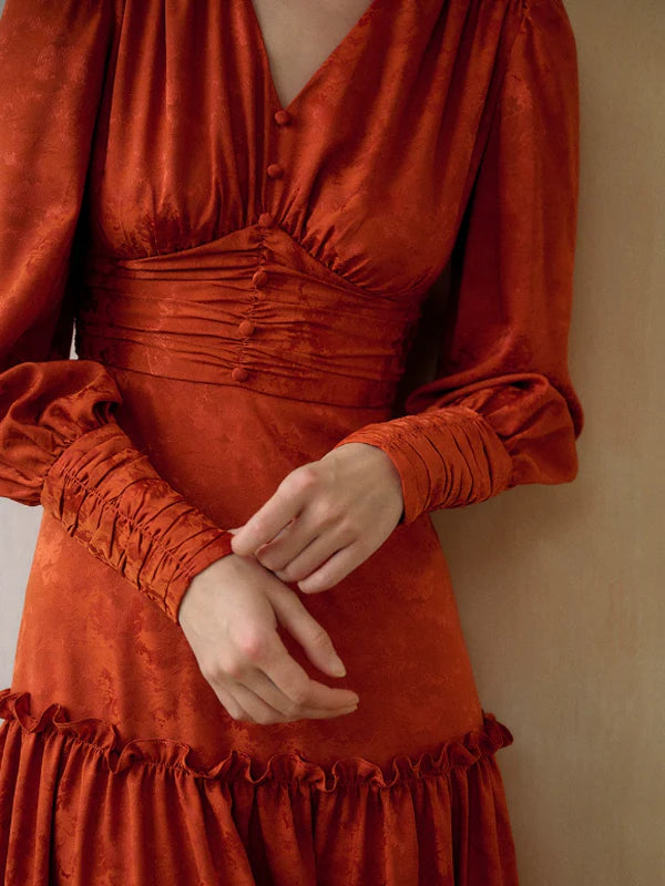 Vintage Blossom Elegance Dress