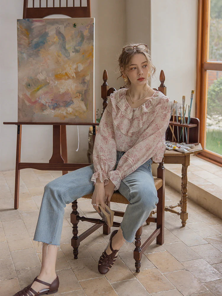 Eliza's Gentle Bloom Cottage Blouse