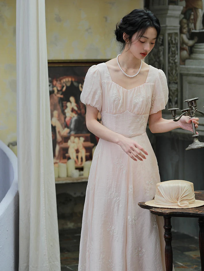 Charlotte's Vintage Charm Pink Dress