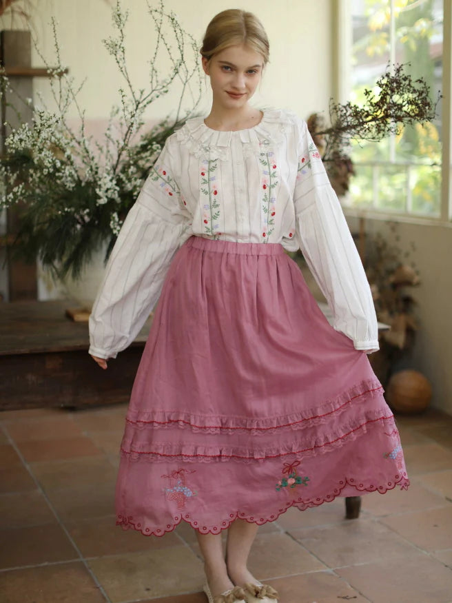 Striped Meadow Bloom Blouse